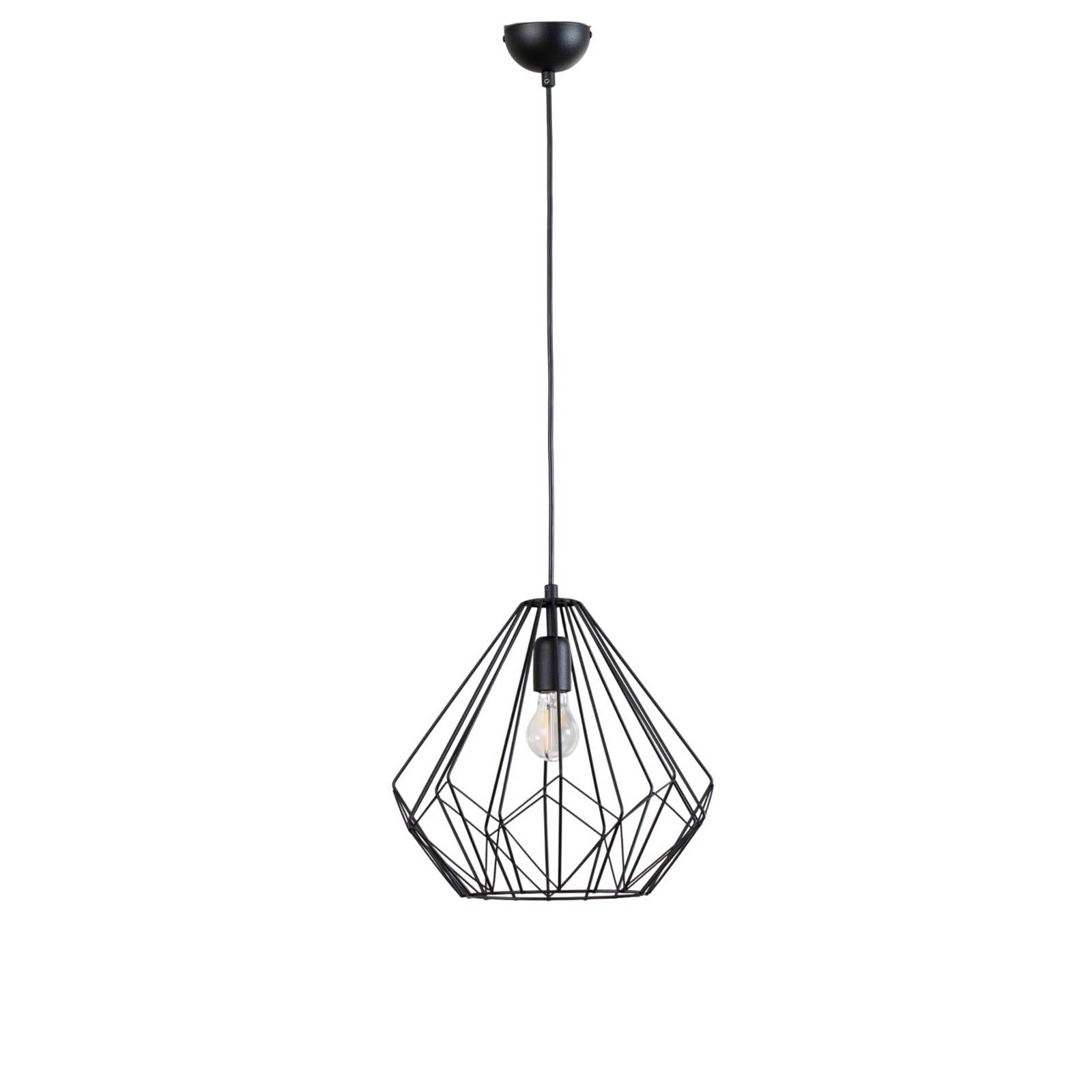 Hängeleuchte Diamond, schwarz, Metall, Ø 37 cm, E27