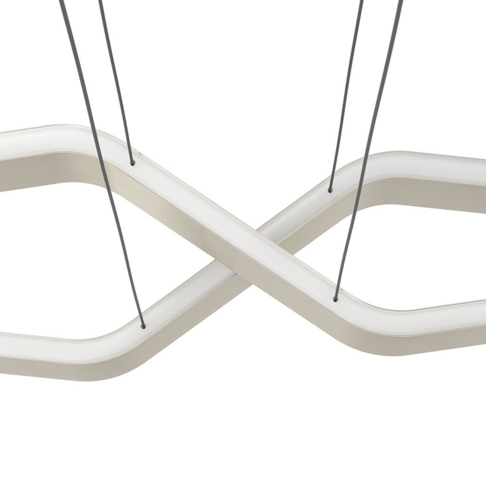 EGLO LED hanglamp PLAYITAS, nikkel, 120 cm, 2-lamps, CCT EGLO LED hanglamp PLAYITAS, nikkel, 120 cm, 2-lamps, CCT