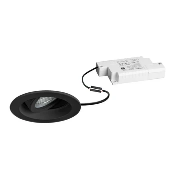BRUMBERG Tirrel hlboké zapustené LED reflektory RC, 830, okrúhle, čierne