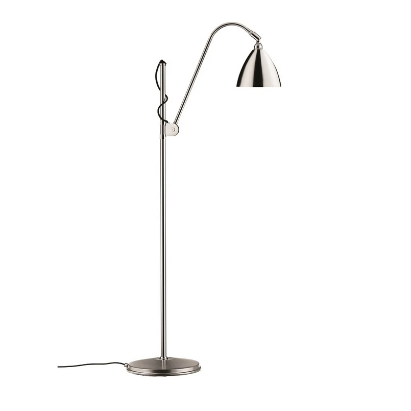 GUBI – Bestlite BL3 Golvlampa Ø16 Krom/Krom