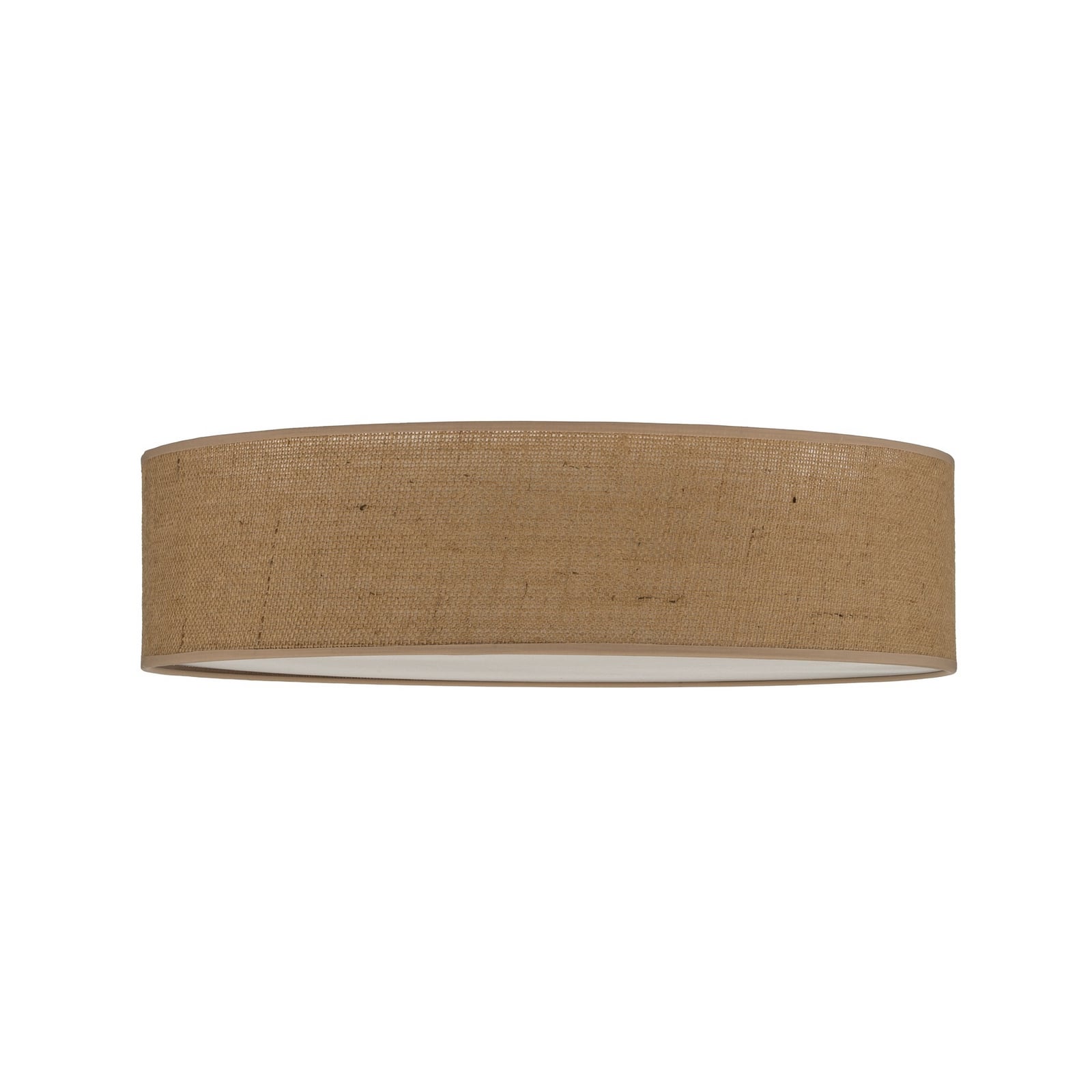 Plafoniera Marshall, marrone, rattan, Ø 50 cm, E27