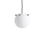 FRANDSEN Koi viseća svjetiljka, staklo, bijelo/crno, Ø 19 cm