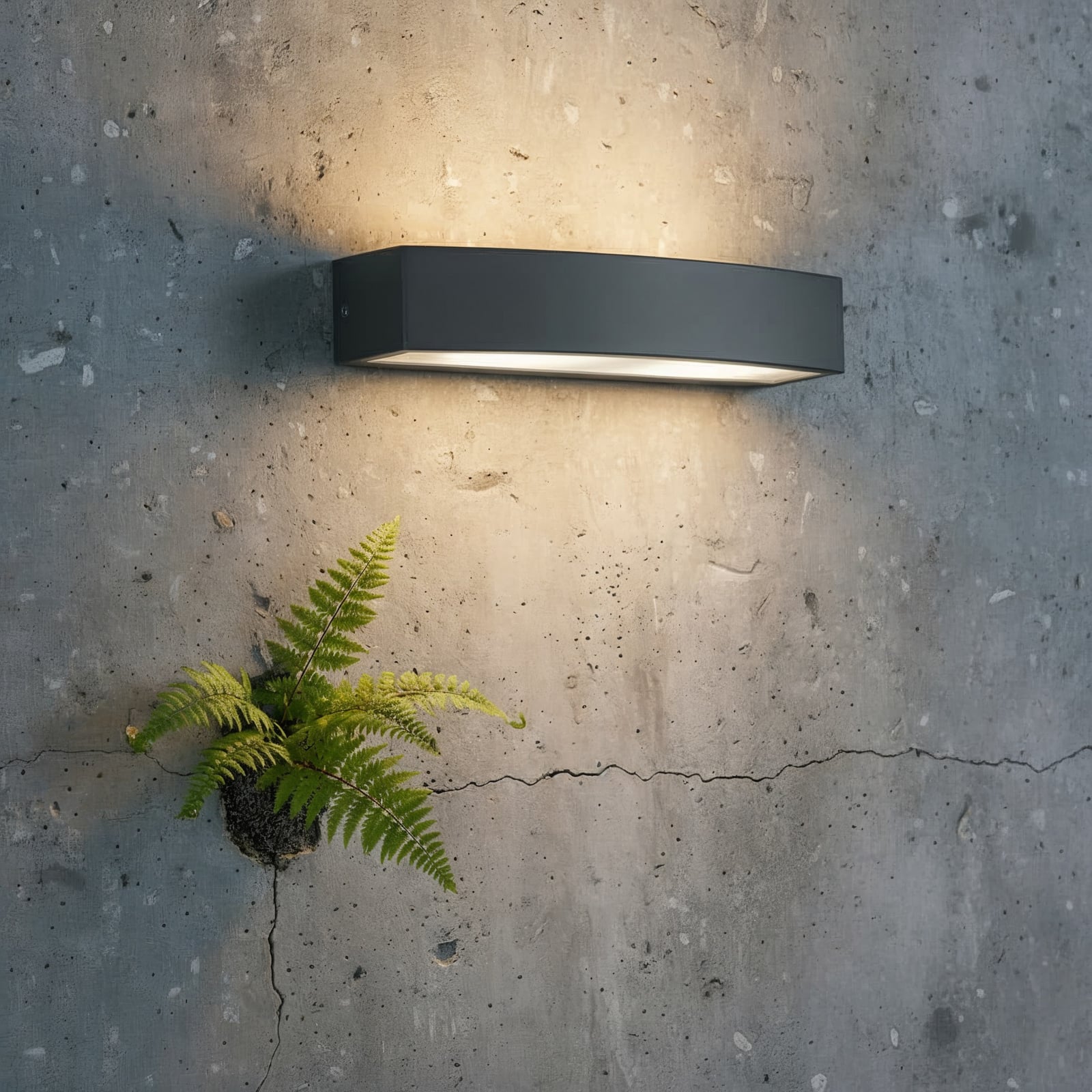 Ideal Lux venkovní nástěnné svítidlo Andromeda, antracit, šířka 45 cm
