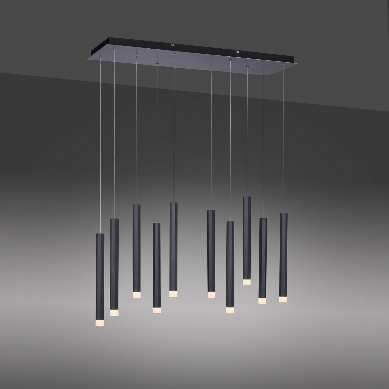 LED-Pendelleuchte Bruno, 10-flammig