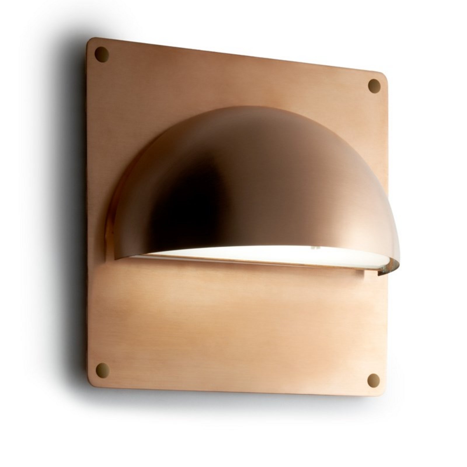 Rørhat Backplate 30x30 Raw Copper - LIGHT-POINT