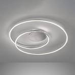 LED ceiling light Holy Ø 49cm nickel matt