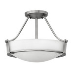 Deckenleuchte Hathaway mit Abstand, nickel