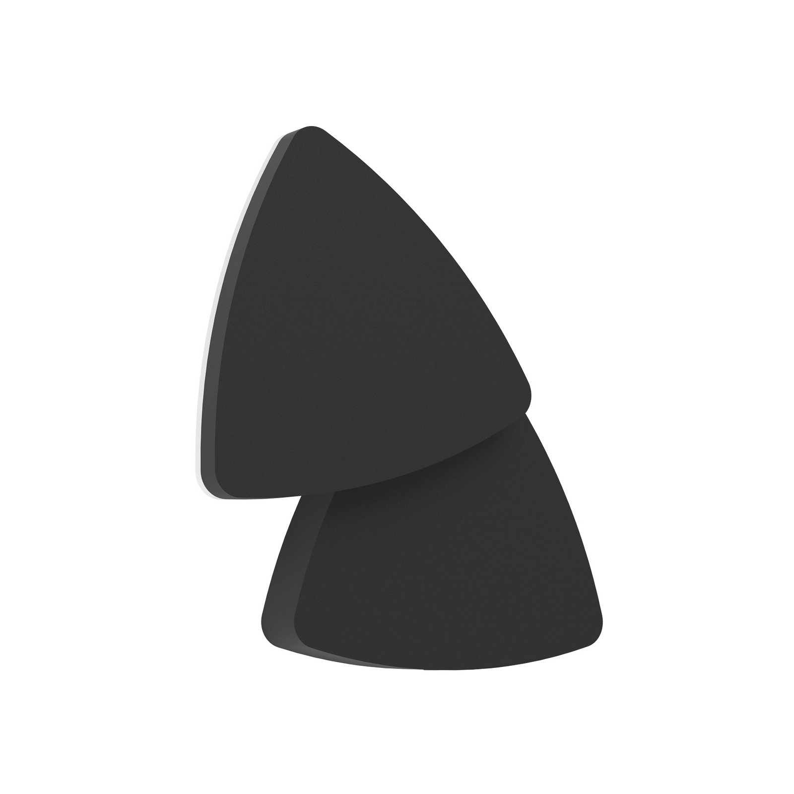 LED-Außenwandlampe Pedersano, schwarz Breite 14 cm, Dreieck