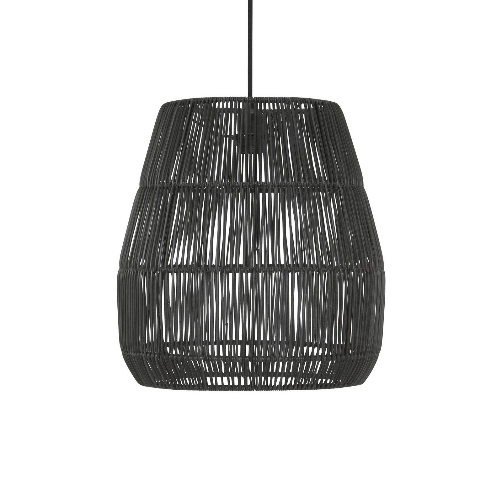 PR Home Saigon Hängelampe schwarz Ø38cm Kabel 2,5m