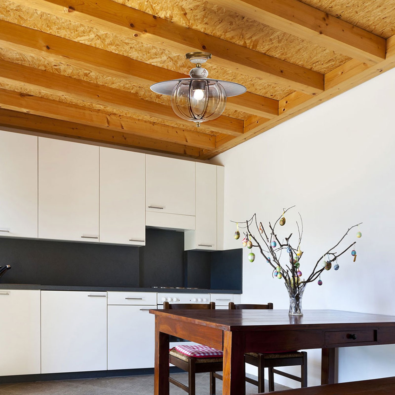 Handmade Lampara ceiling light in country style Lights.co.uk