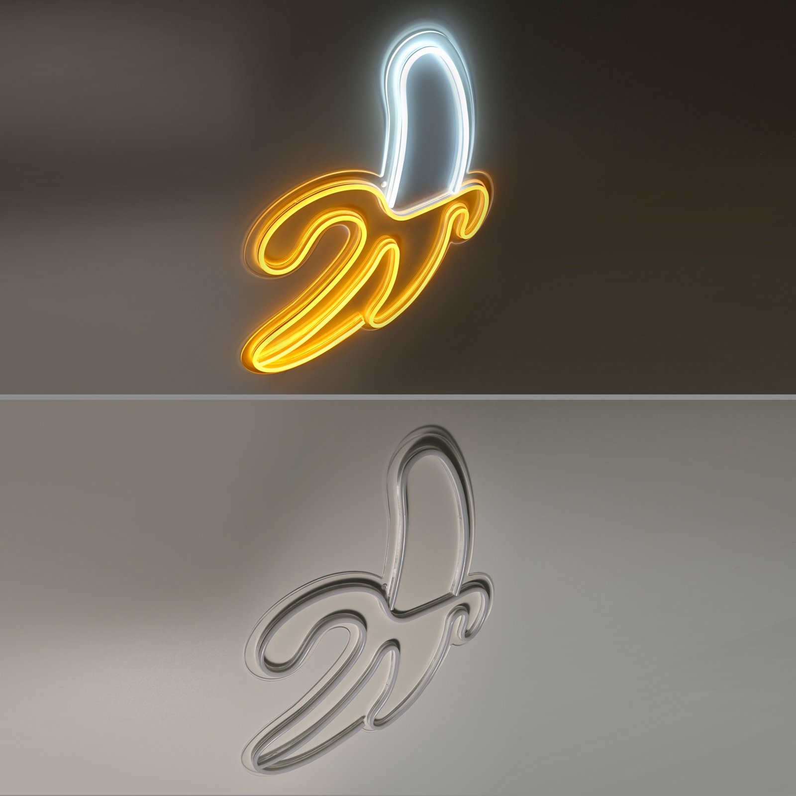 LED-Wandleuchte Neon Banane, USB