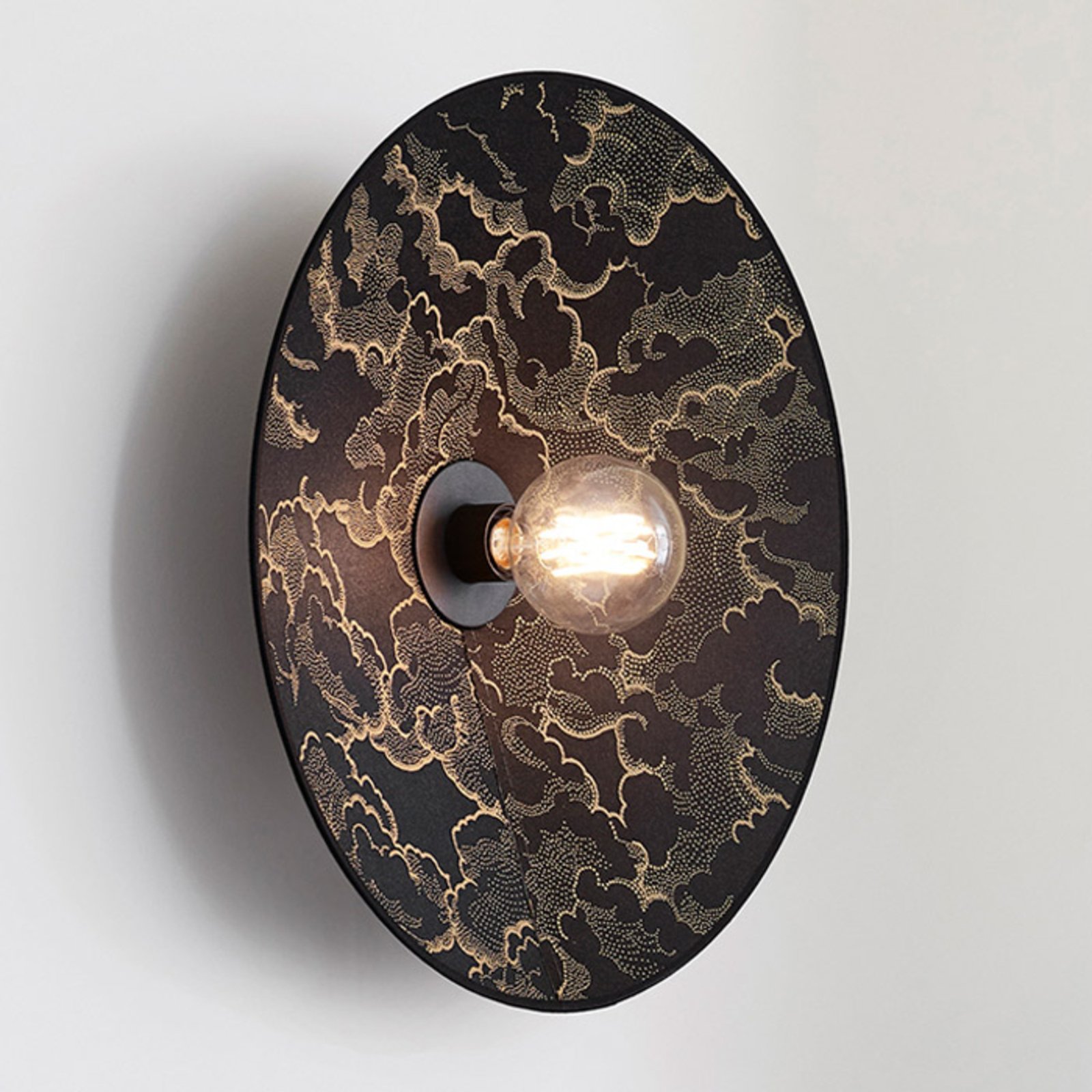 MARKET SET Gatsby wall light, lampshade with decor