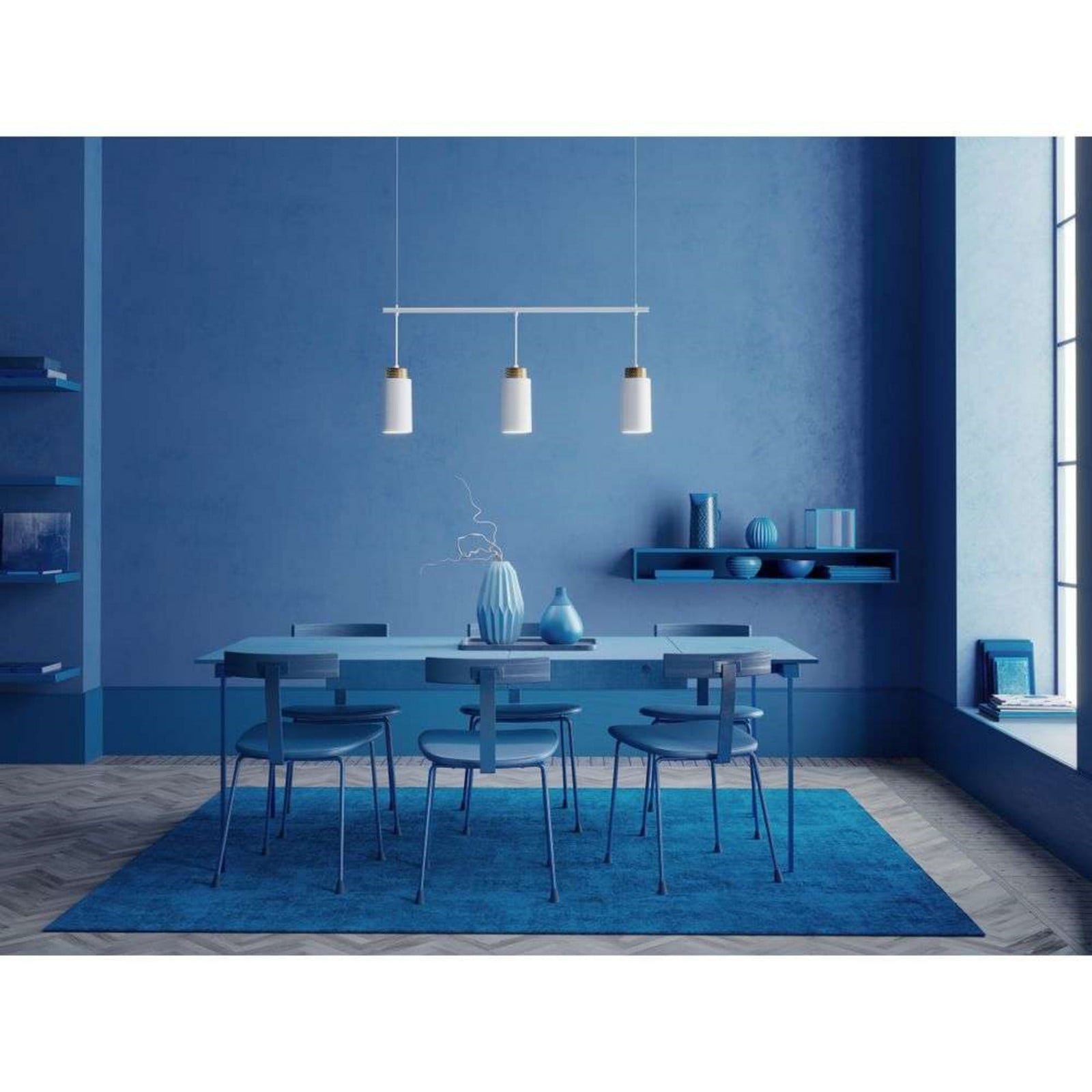 Edge Trio Pendelleuchte White Herstal - Wohnzimmer - Metall
