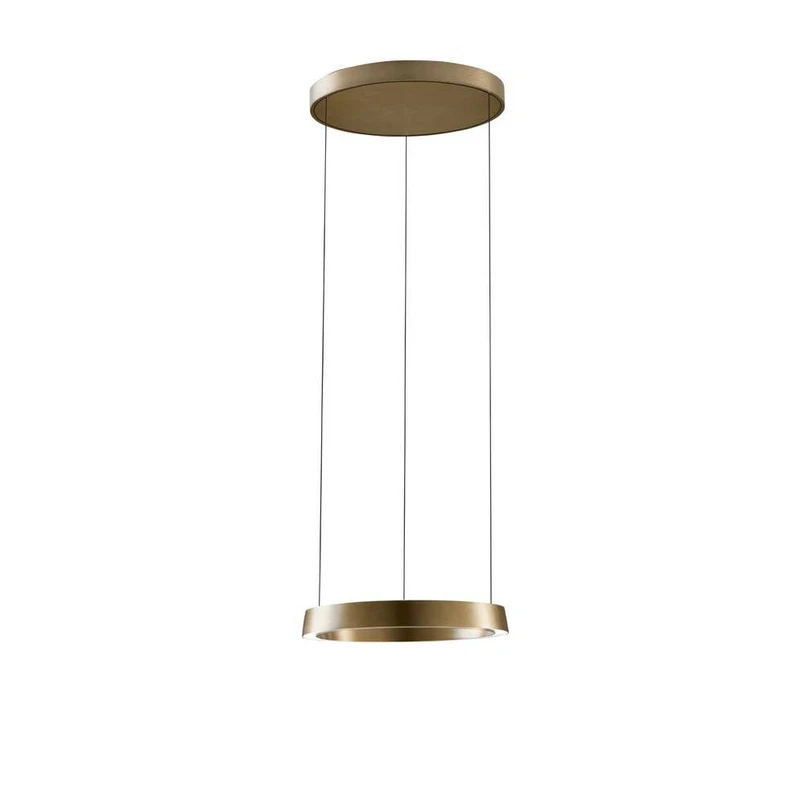 LIGHT-POINT – Edge Round Pendelleuchte Ø500 Brass