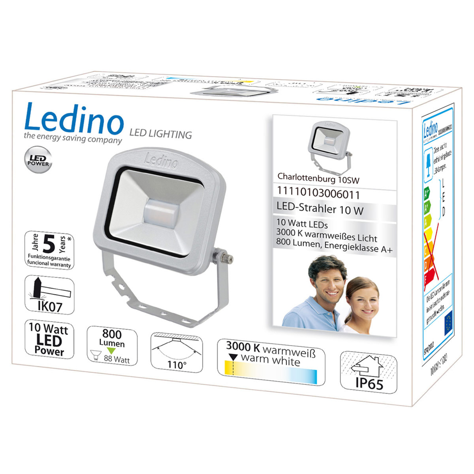 LED-kohdevalaisin ulos Charlottenburg 10W 3 000 K