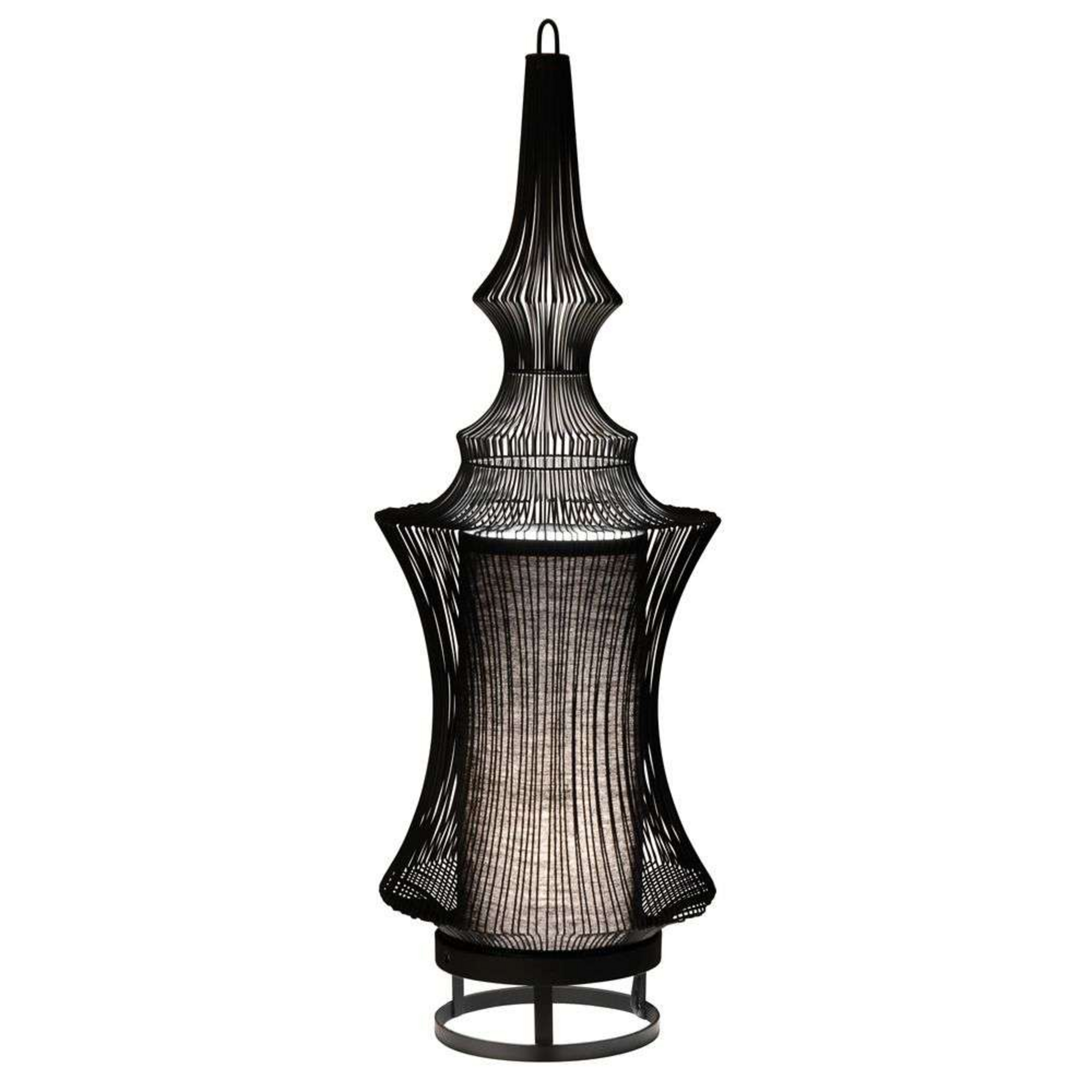 Tibet Lampa Stołowa Black - Forestier