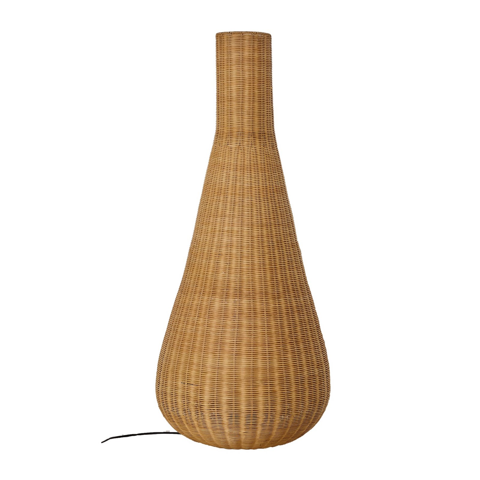 Takeo vloerlamp, rotan, hoogte 115 cm, E27 - Lucande Takeo vloerlamp, rotan, hoogte 115 cm, E27 - Lucande