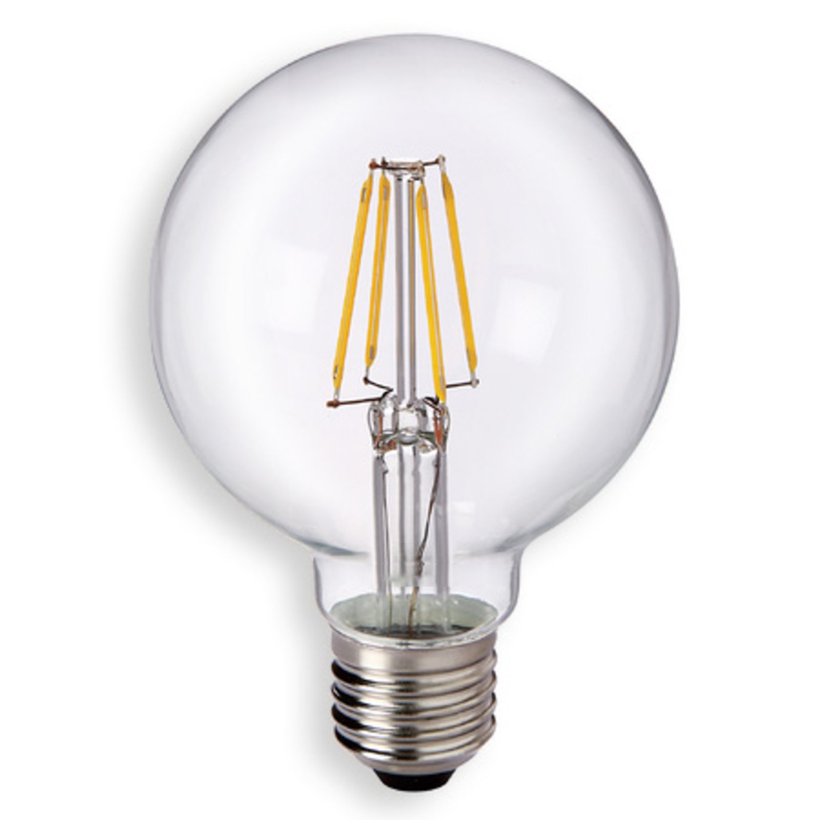 LED-Globelampe E27 6W 827 G80 Filament klar