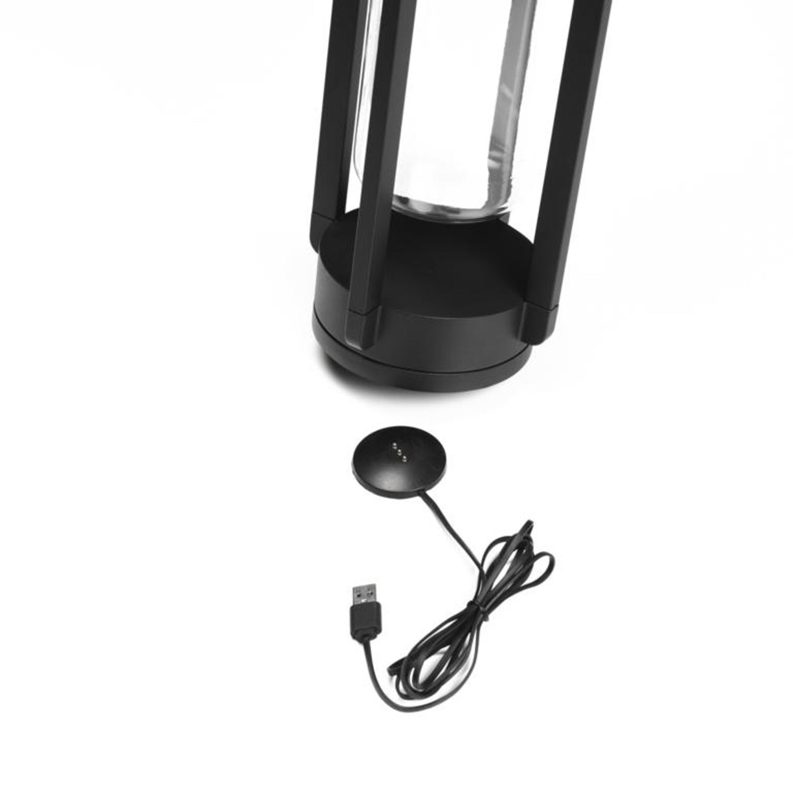 LED Otranto decorative lantern, dimmable, USB