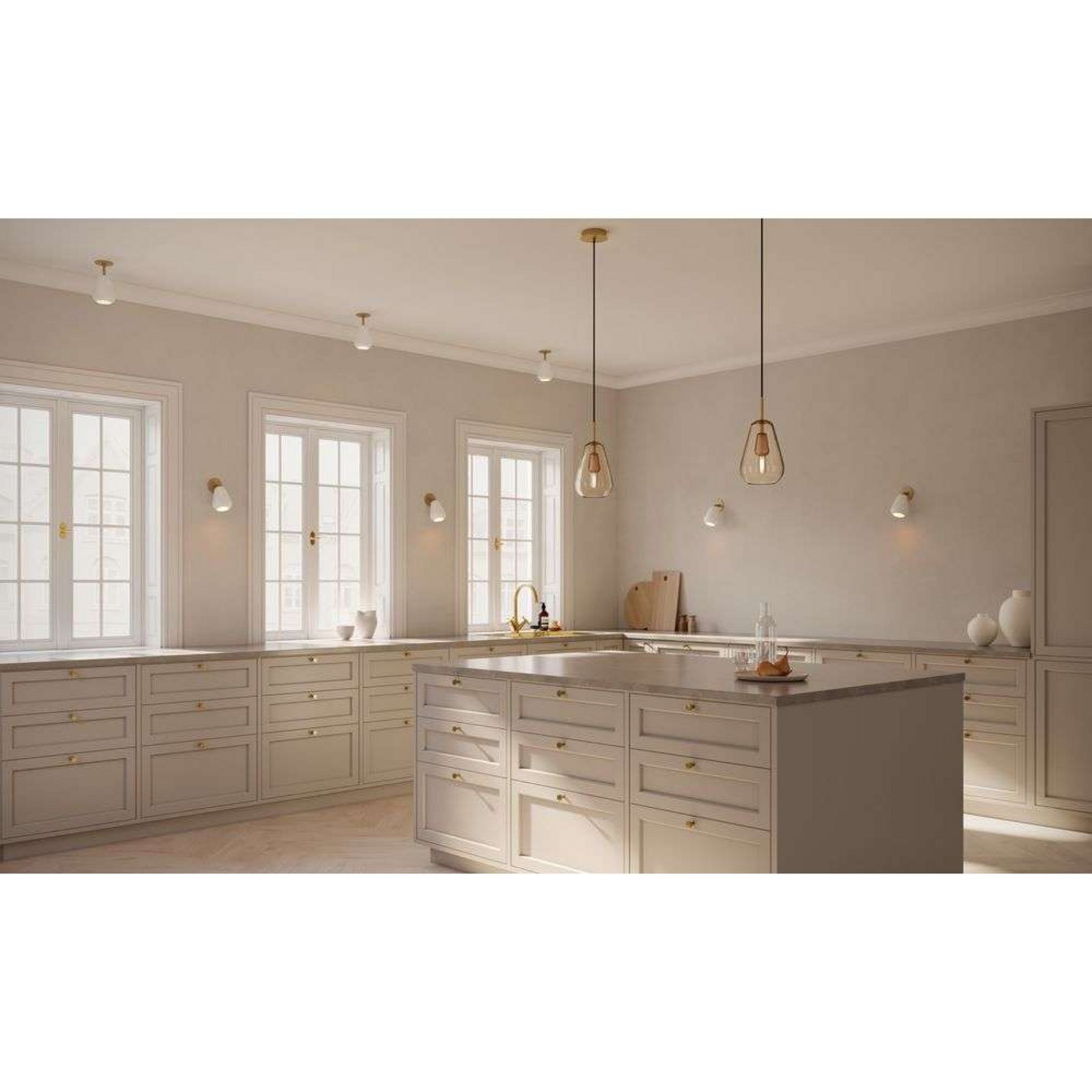 Nuura inbouwspot Anoli Spot Recessed, Ø 10 cm, wit/goud