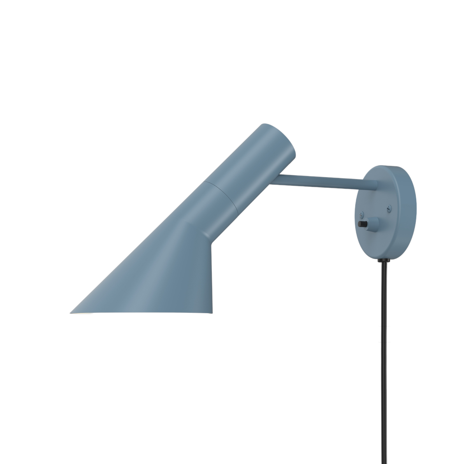 Louis Poulsen AJ dizajnerska stenska svetilka modro-siva