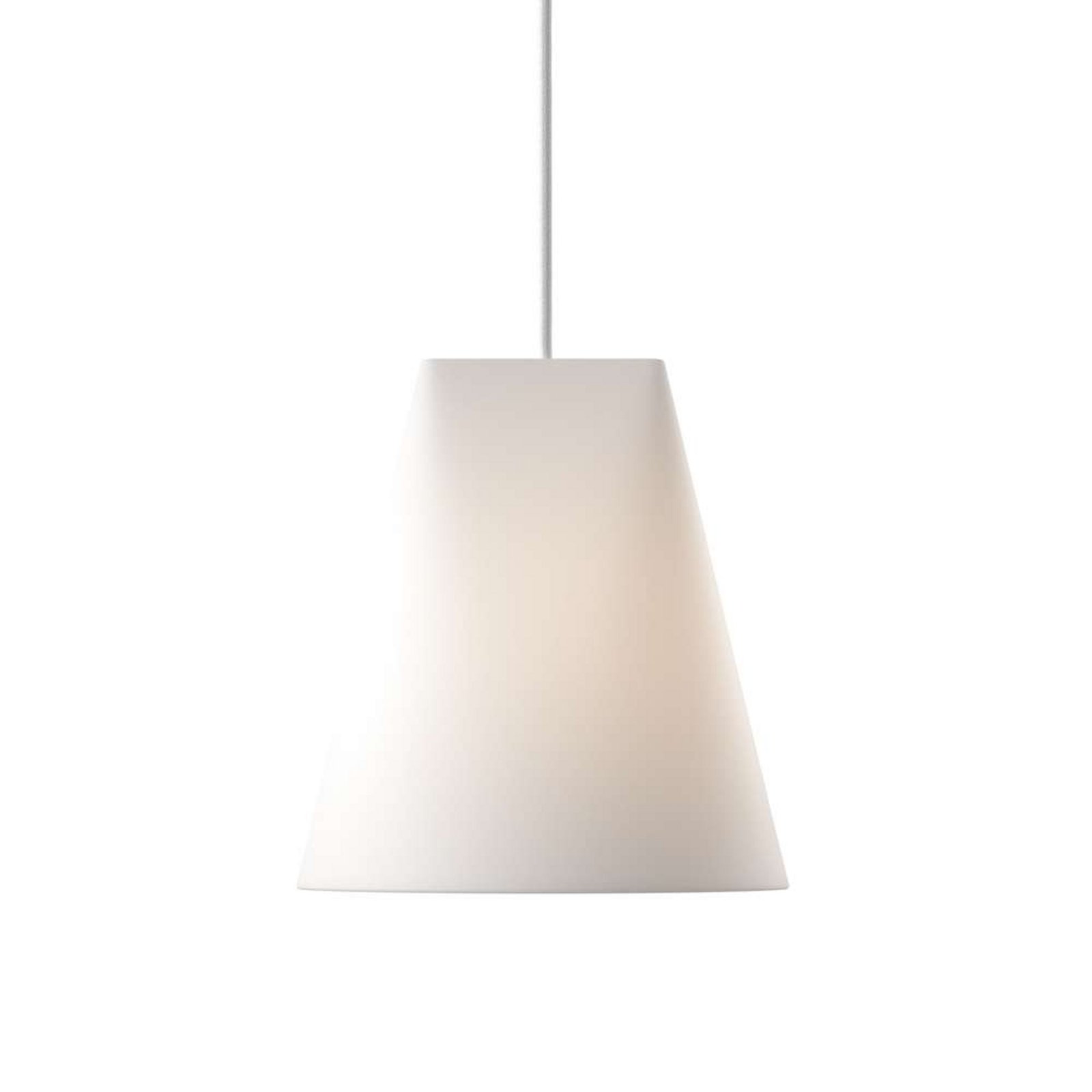 Ceramic Wide Pendant White - Moebe