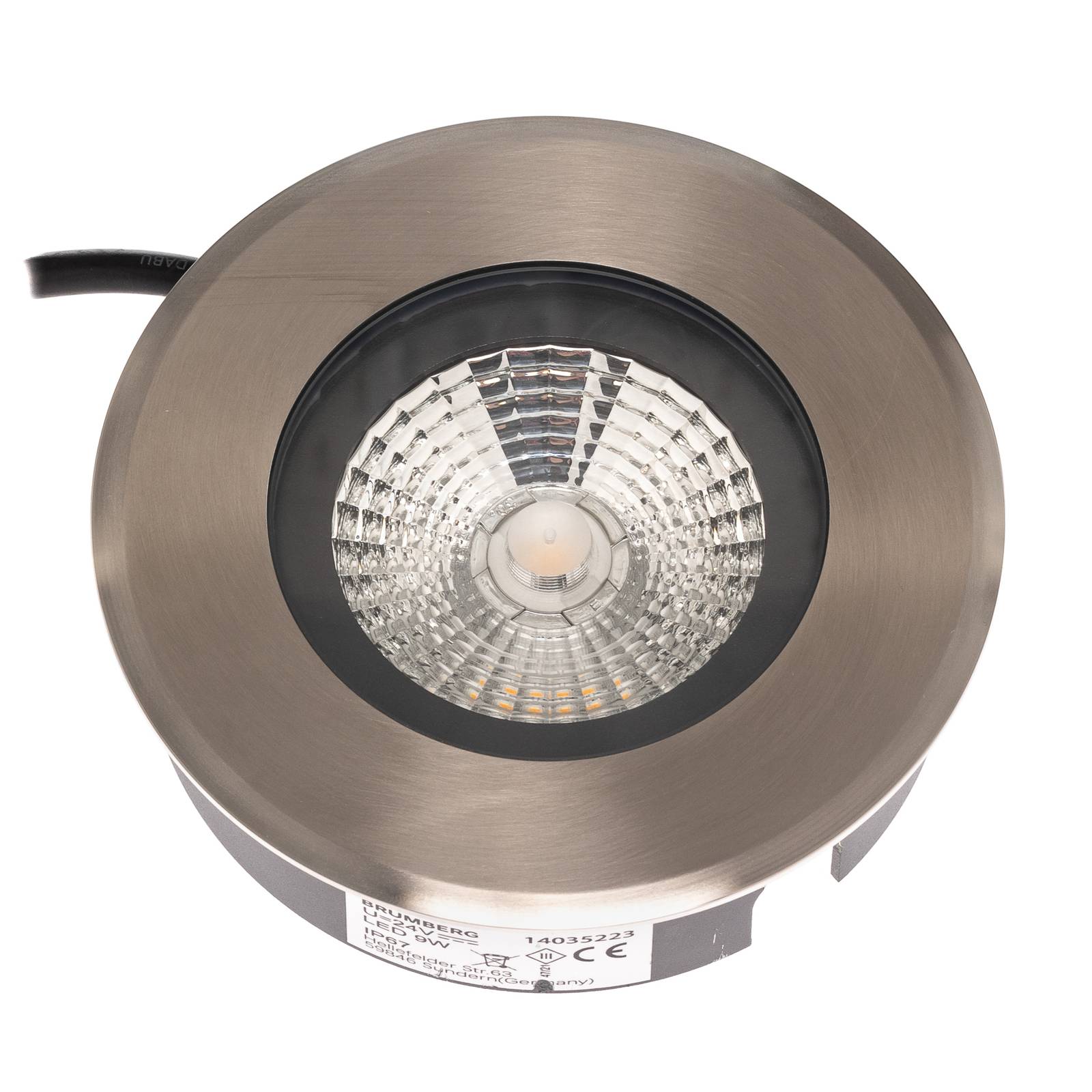 BRUMBERG Hybride Flat LED-Bodeneinbauleuchte, 13cm