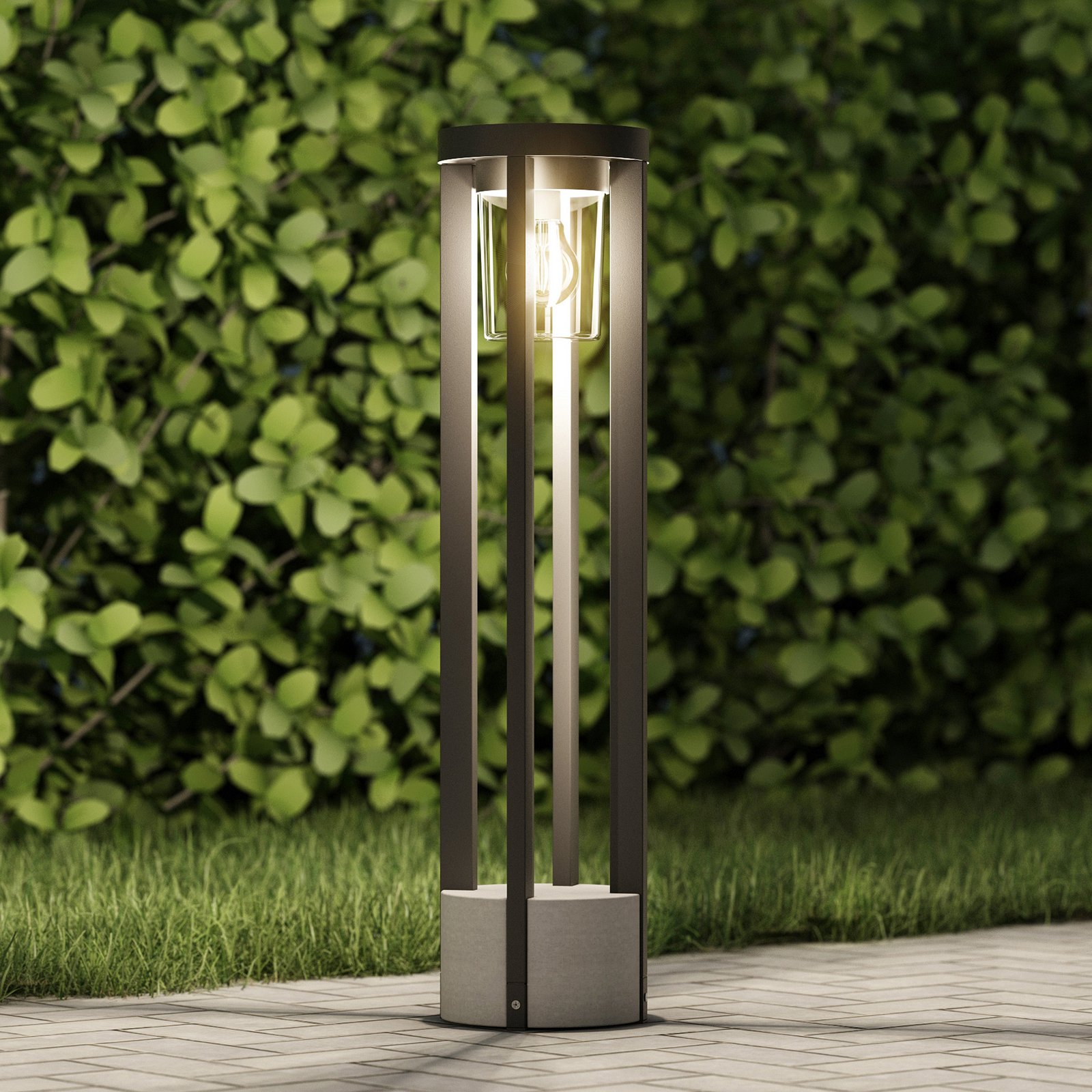 Kalisa Round Gartenleuchte H68 Dark Grey - Lucande