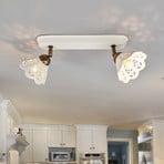 Charming PORTICO wall or ceiling light, 2-bulb