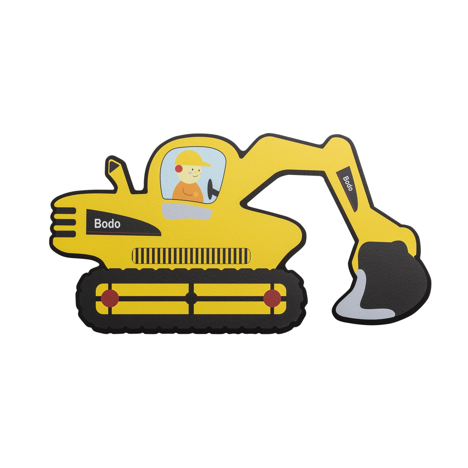 LED wall light excavator with plug, yellow, dimmable