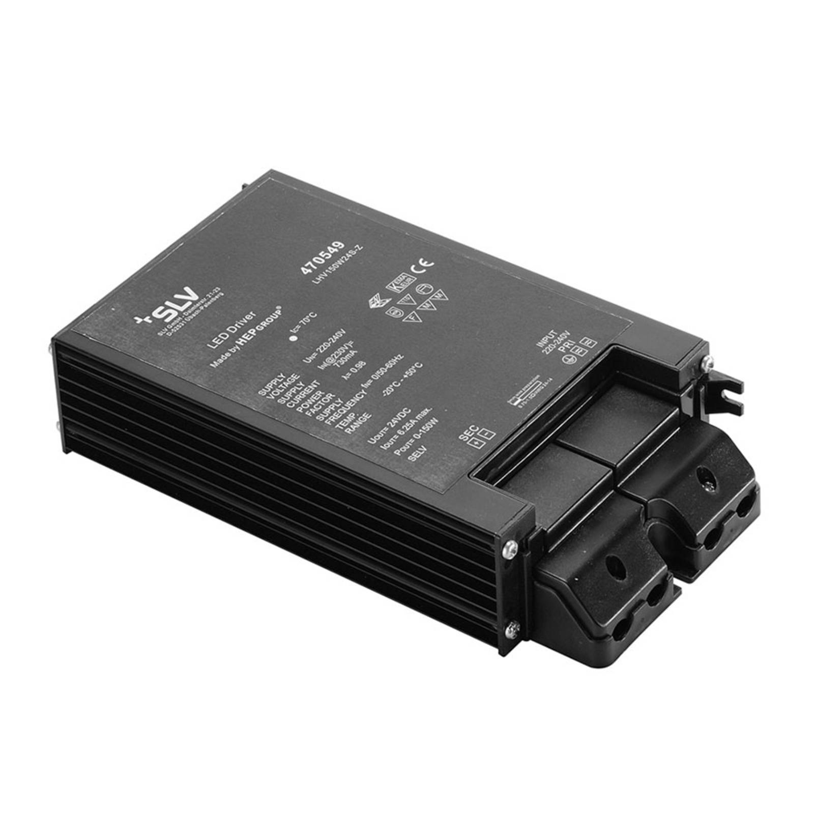 SLV LED power supply 24 V DC/150 W round