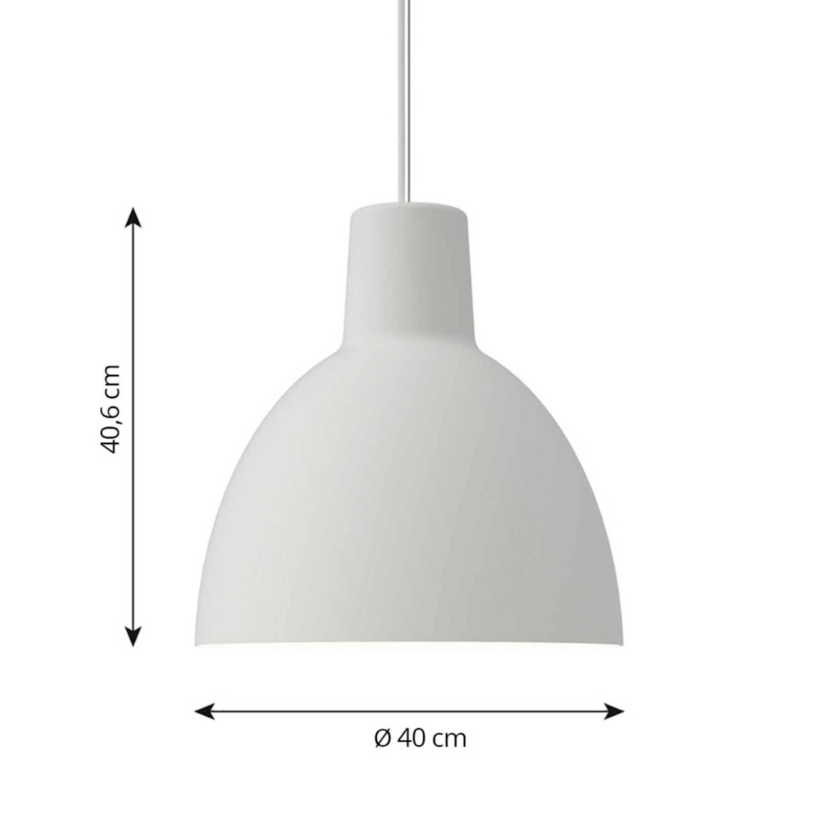 Toldbod 400 Hanglamp Wit - Louis Poulsen