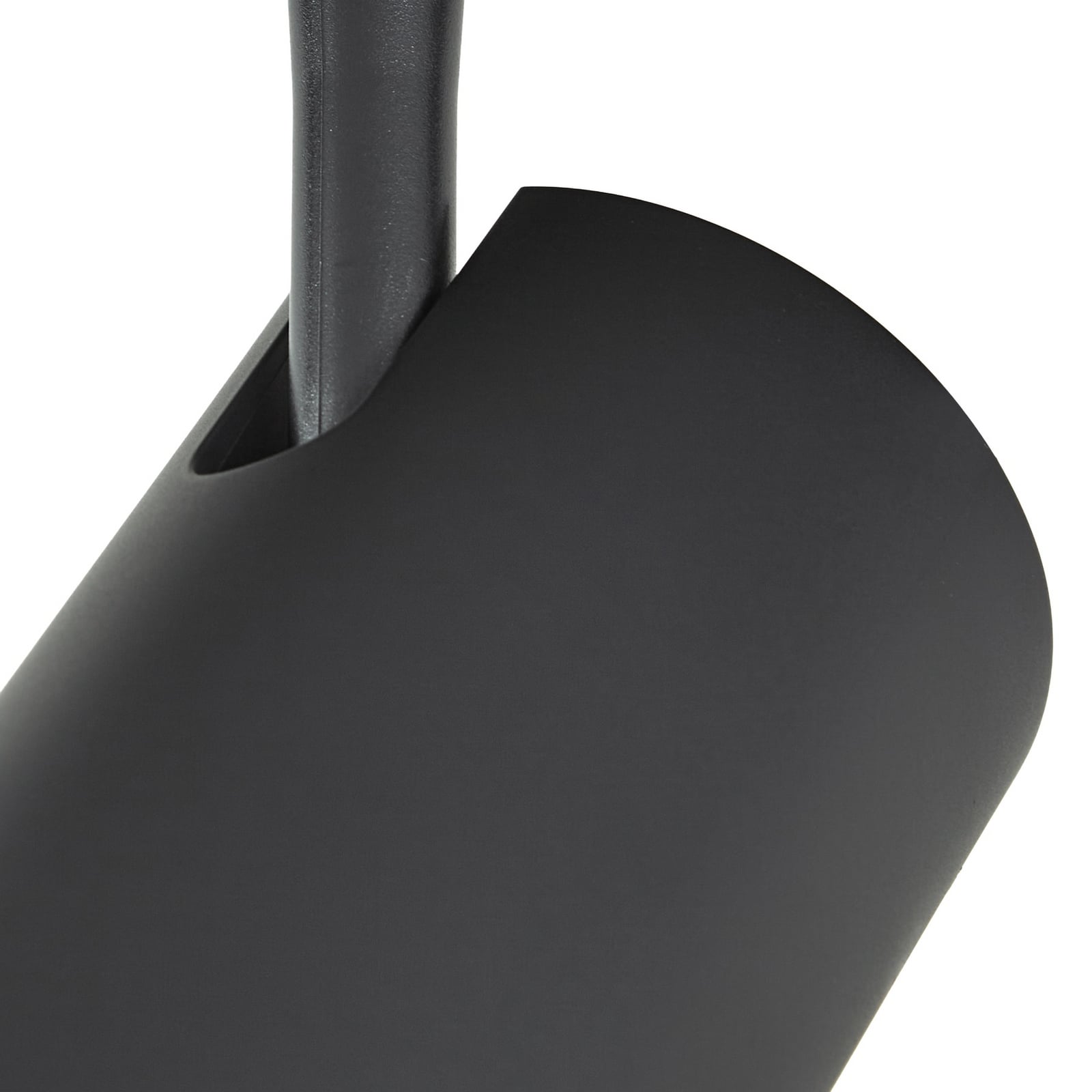 Lindby LED-skinnespot Linaro, sort, Ø 7 cm, aluminium, CCT