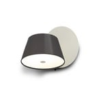 MARSET Tam Tam wandlamp 1-lamp mat wit/zwart