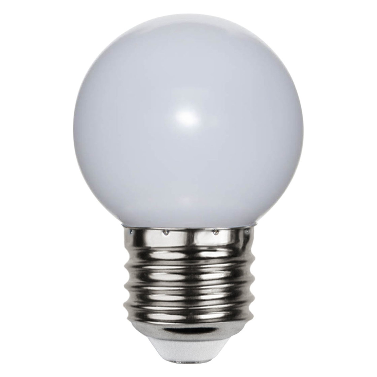 LED лампа E27 G45 за приказни светлини, бяла, 6500К