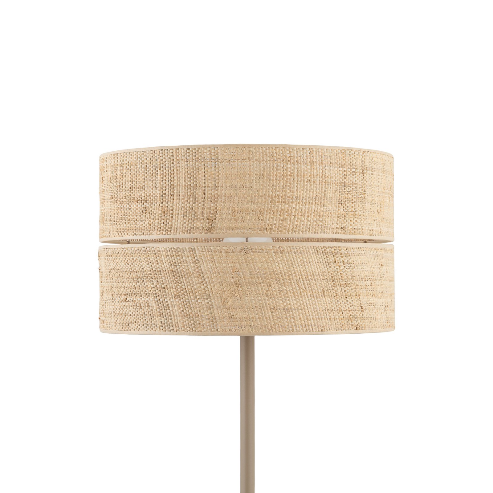 Piantana Calma, beige, rafia, altezza 159 cm, E27