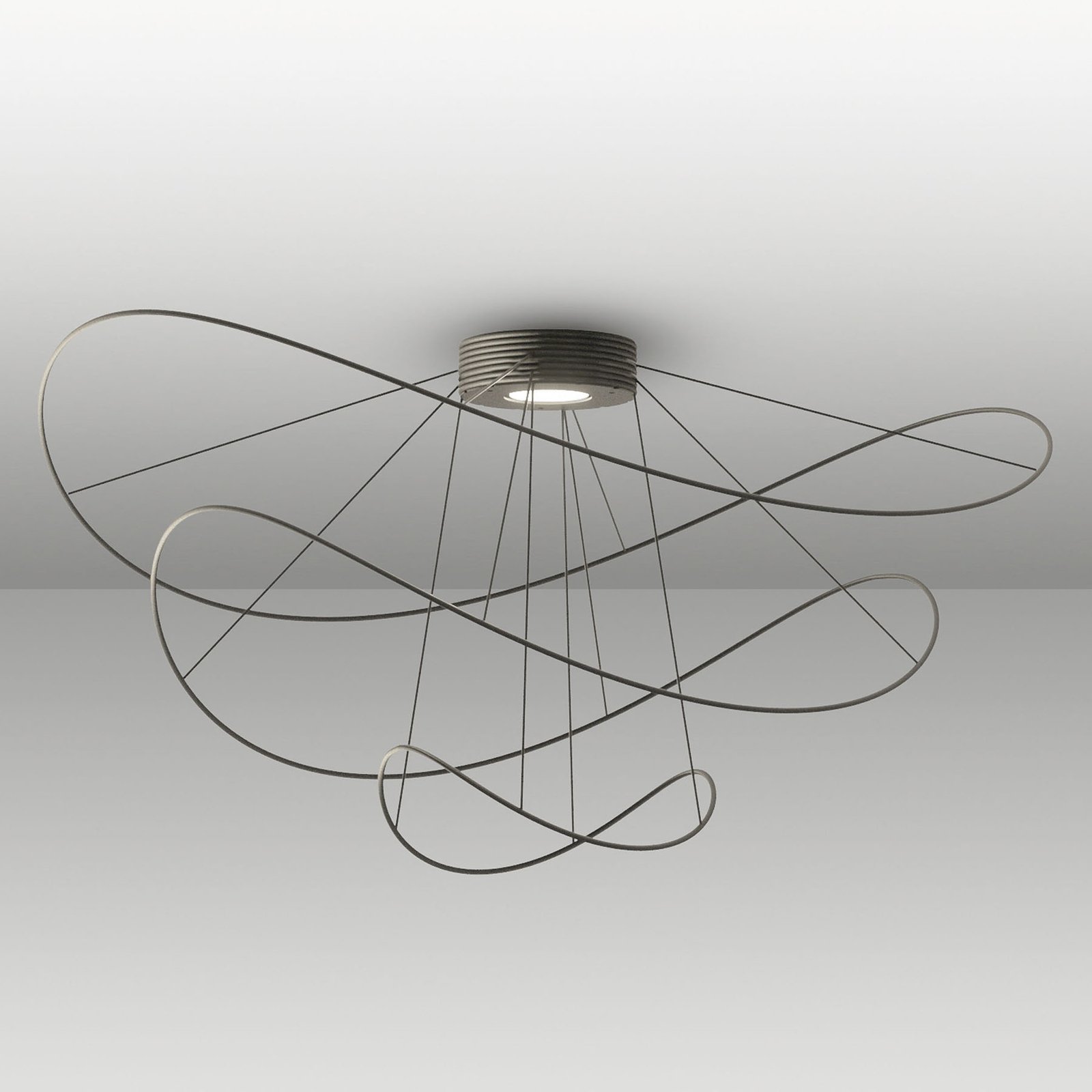 Lampa sufitowa Axolight Hoops 3 LED, czarna