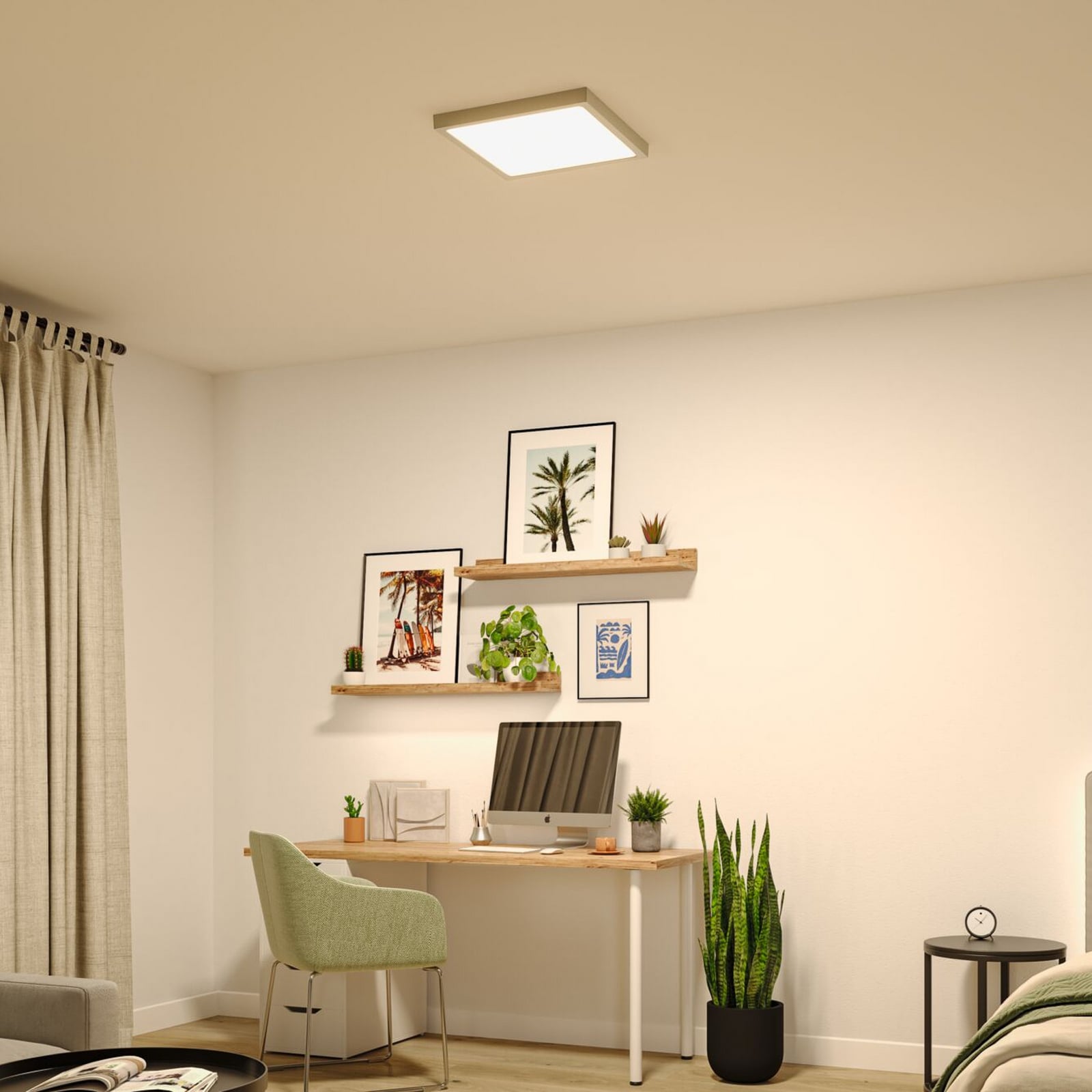 Paulmann LED-panel Abia 2, lengde 40 cm, krom, CCT, plast Paulmann LED-panel Abia 2, lengde 40 cm, krom, CCT, plast