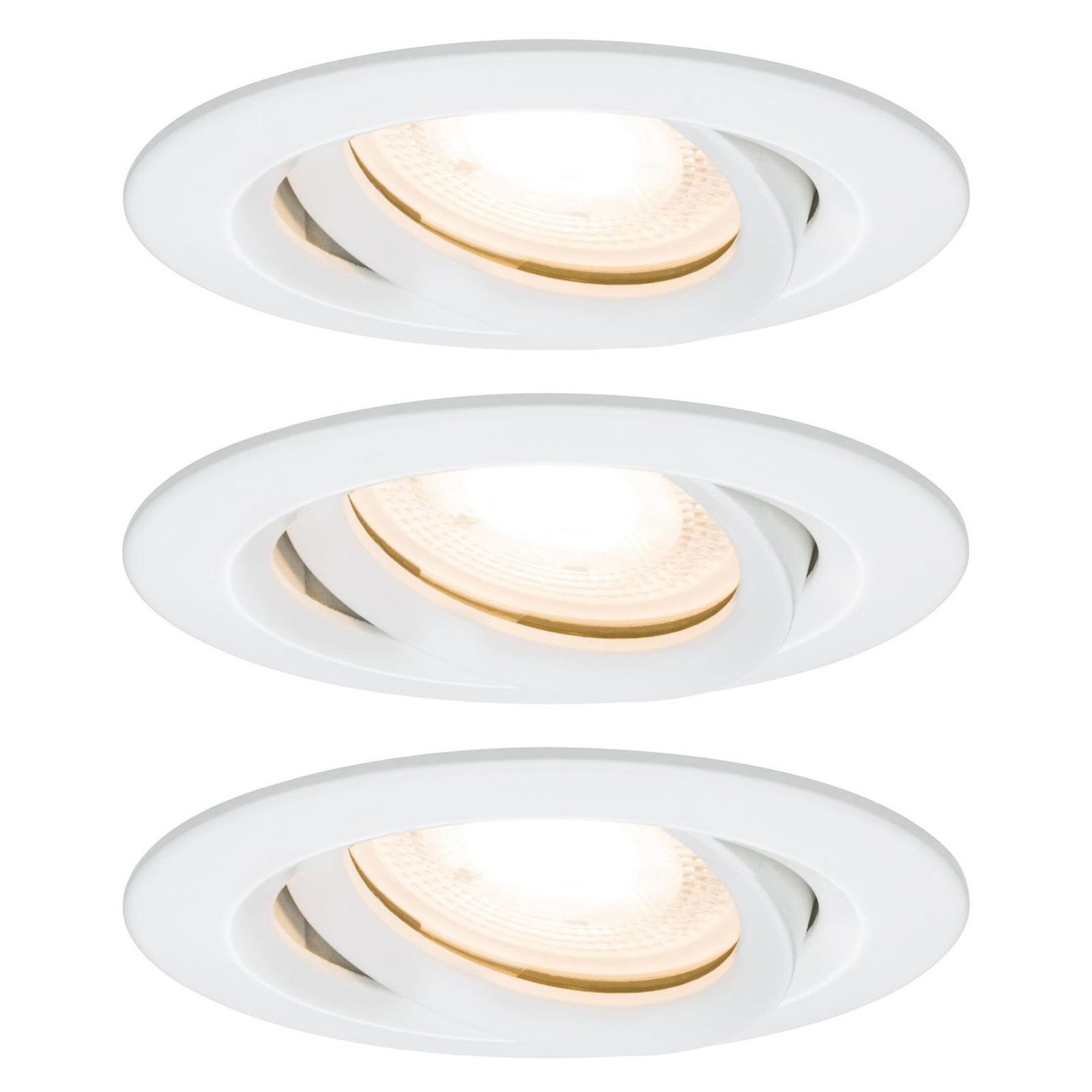 Nova LED recessed spotlight, dimmable, IP65, white - Paulmann
