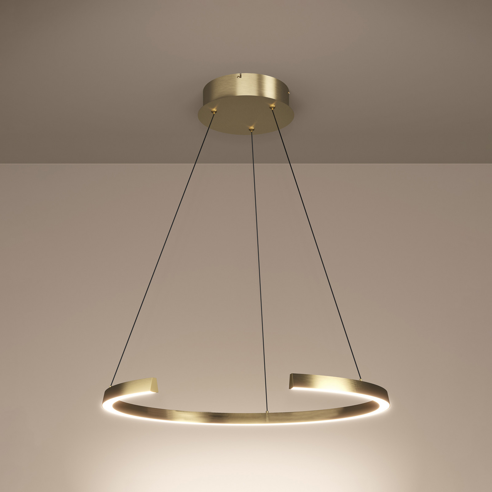 Lampă suspendată LED Stars of Light Labonete aurie 80 cm 1 bec CCT - Camera de zi / sufragerie - Modern - Aluminiu