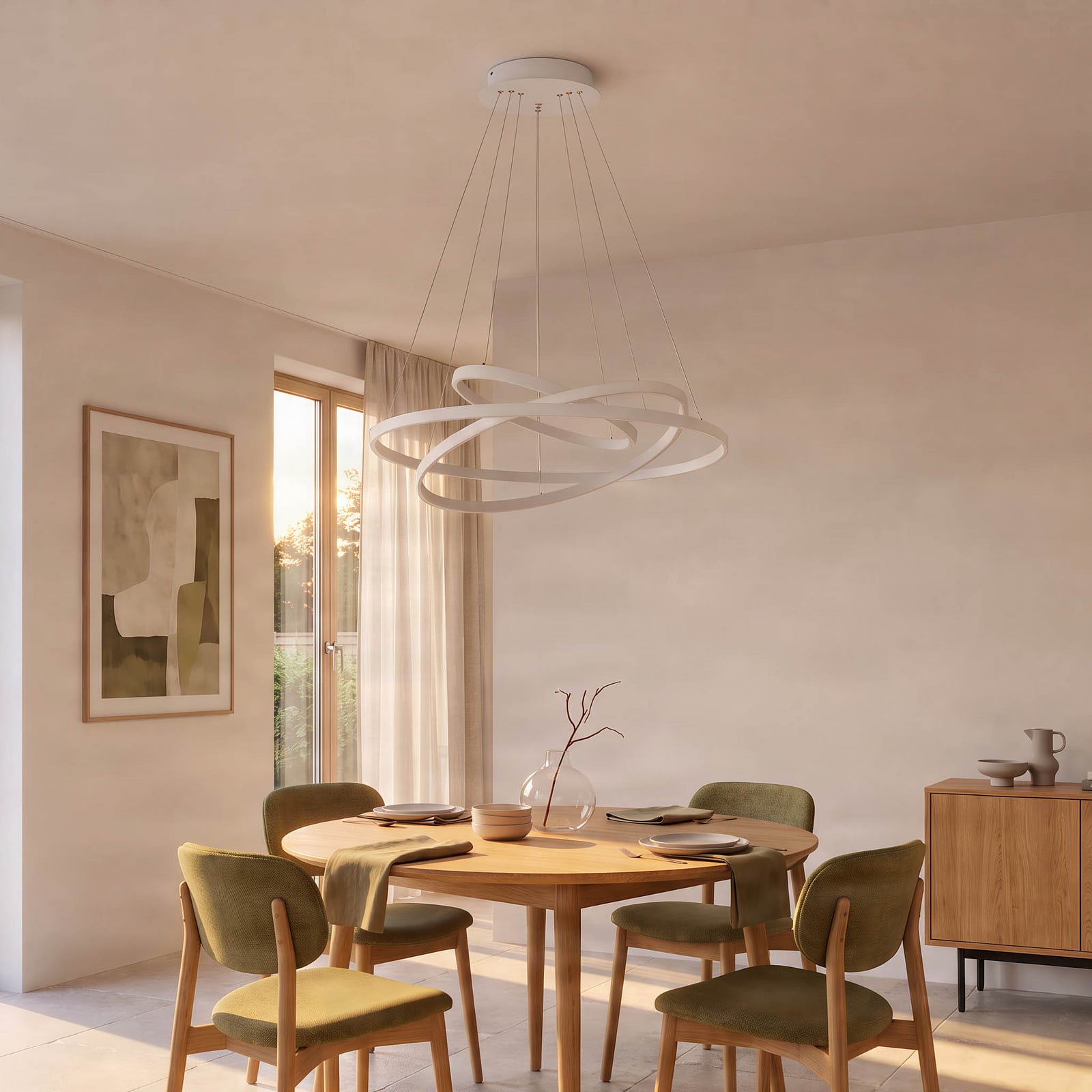 Lampa suspendată Ezana White 3-Step - Lucande