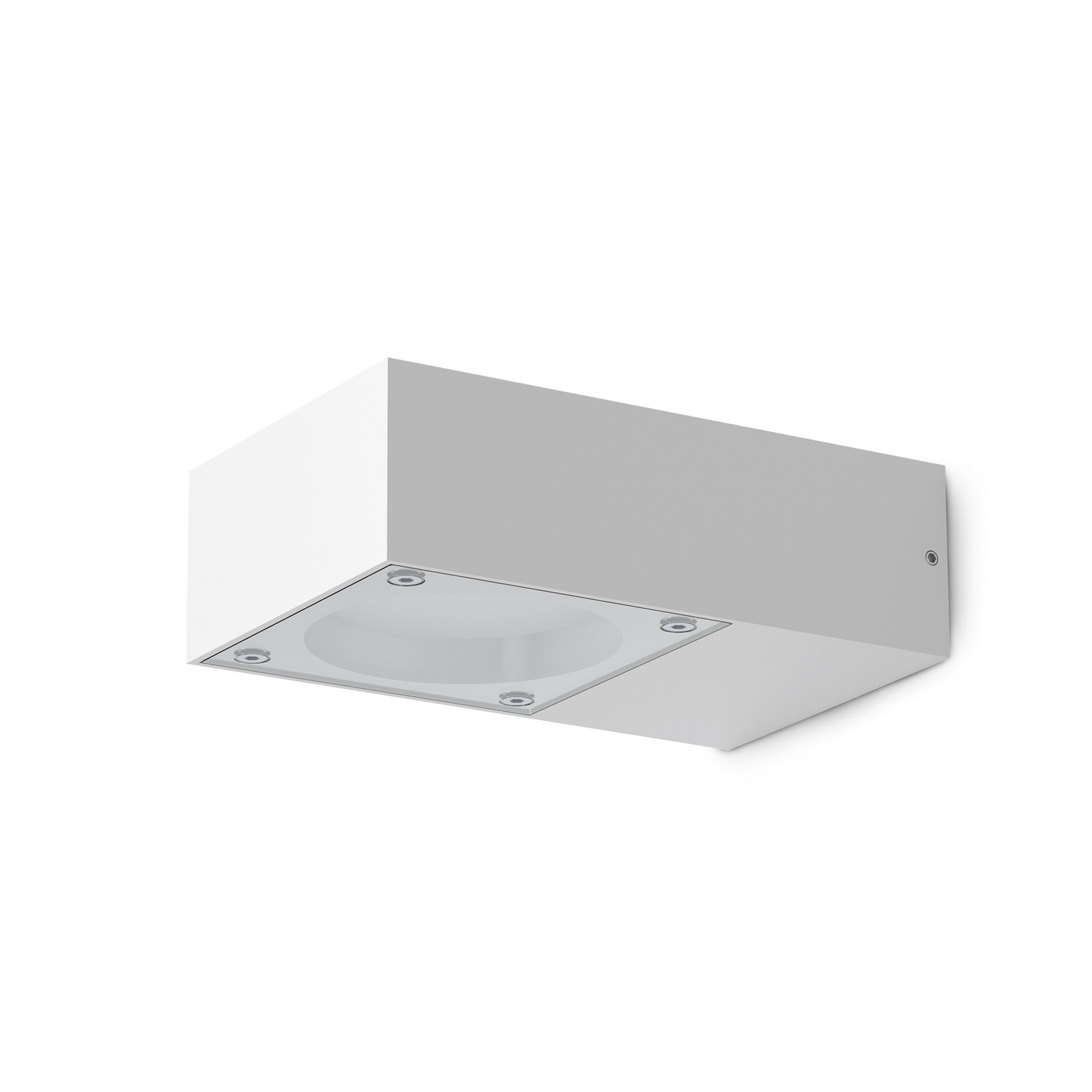 Ideal Lux Außenwandlampe Sirio weiß, Breite 10 cm, Metall