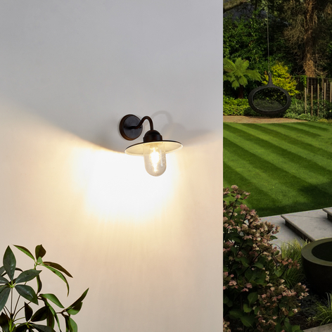 Rostbraune Außenwandlampe Filip