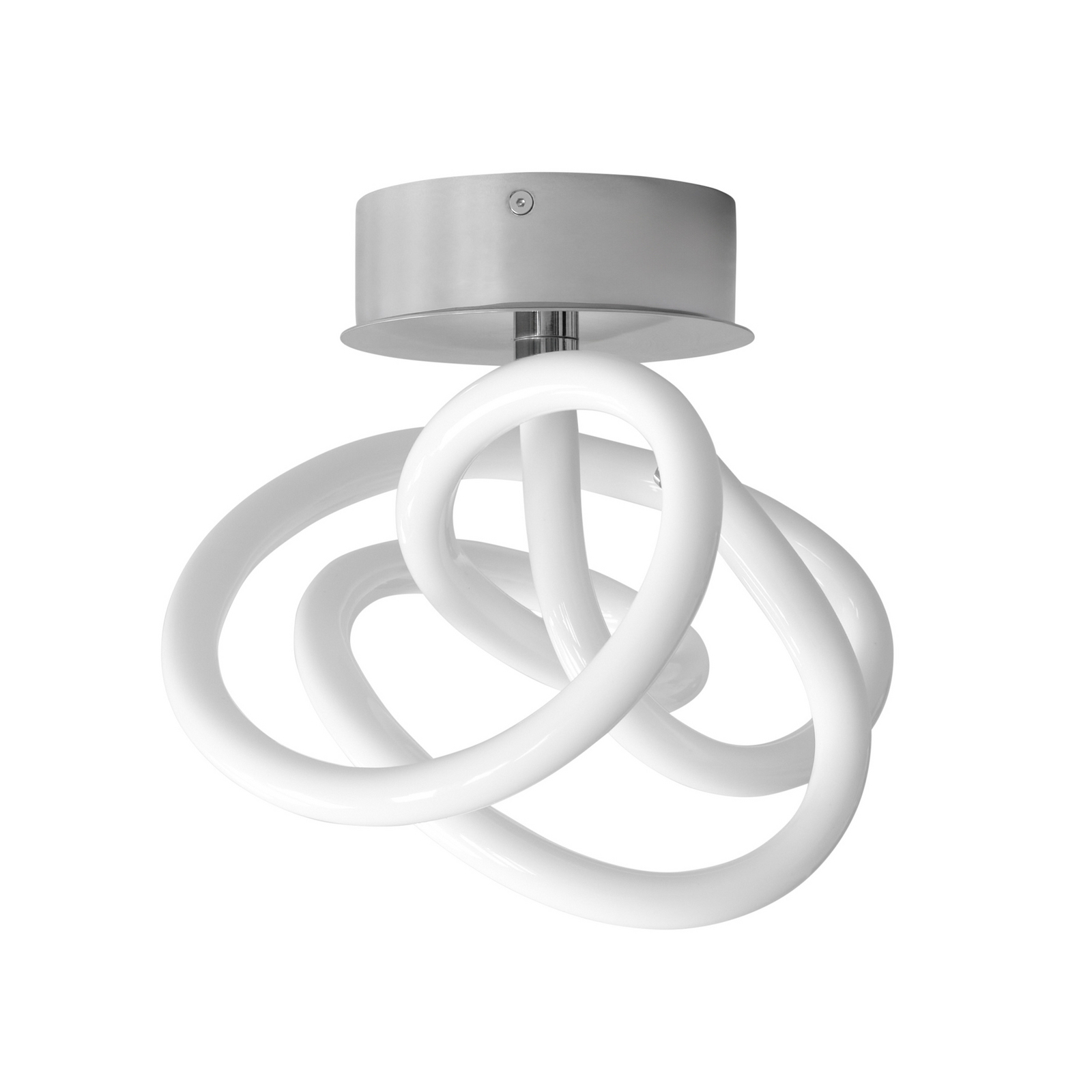 Ghost LED-Deckenlampe, chrom/weiß, Ø 24 cm - 101 Copenhagen