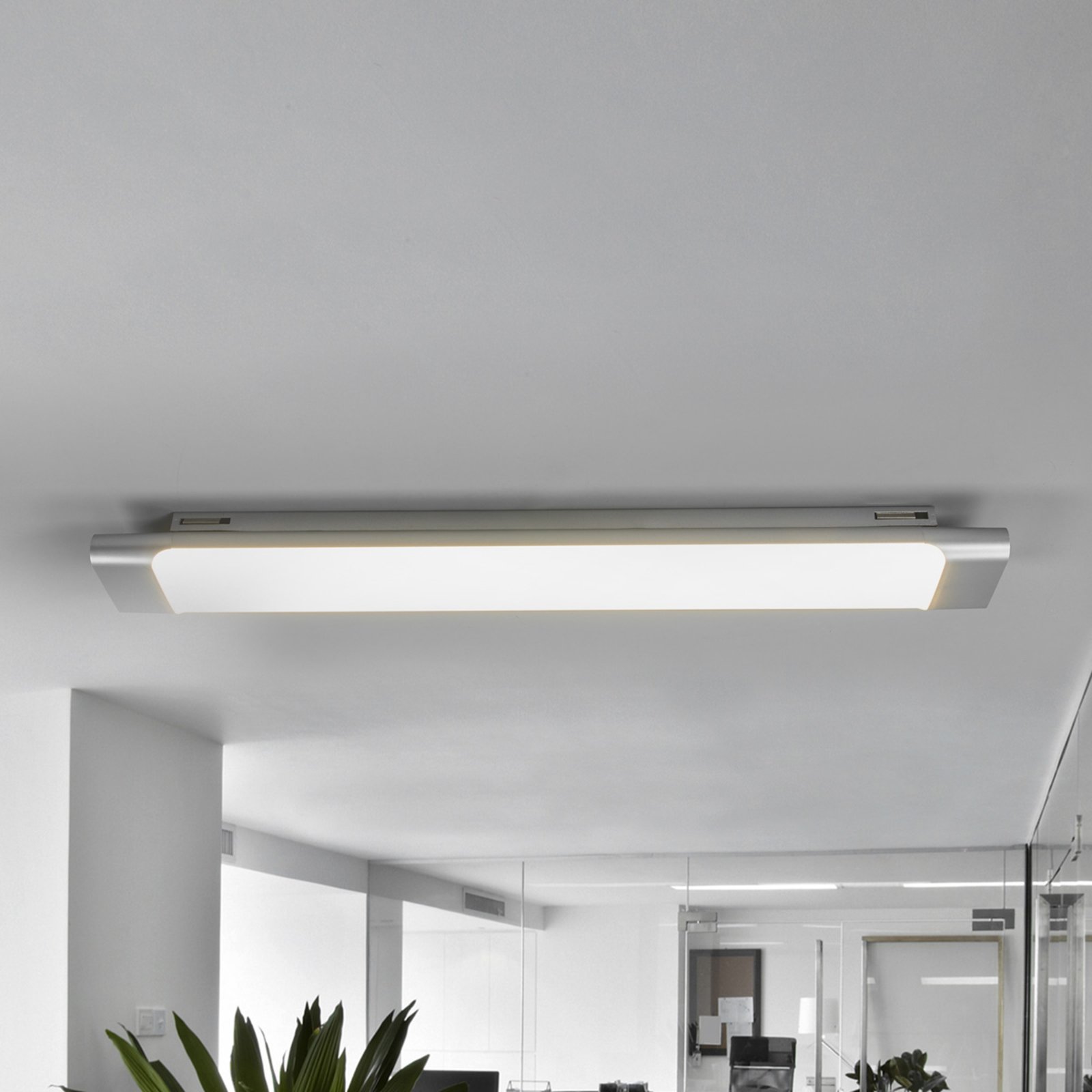 Vinca LED ceiling light, length 60 cm