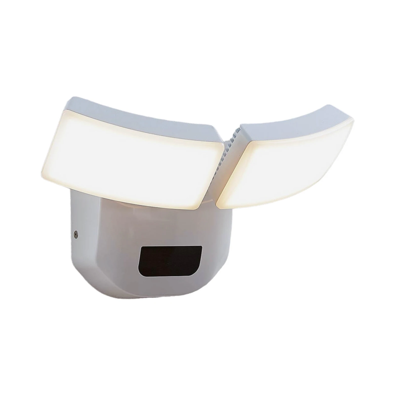 Lindby LED välisseinavalgusti Nikias, 30 cm, sensor, 2-valgus, valge