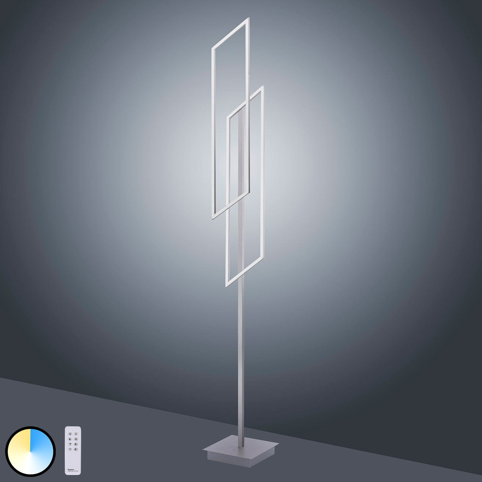 Paul Neuhaus Inigo LED állólámpa CCT, kétágú