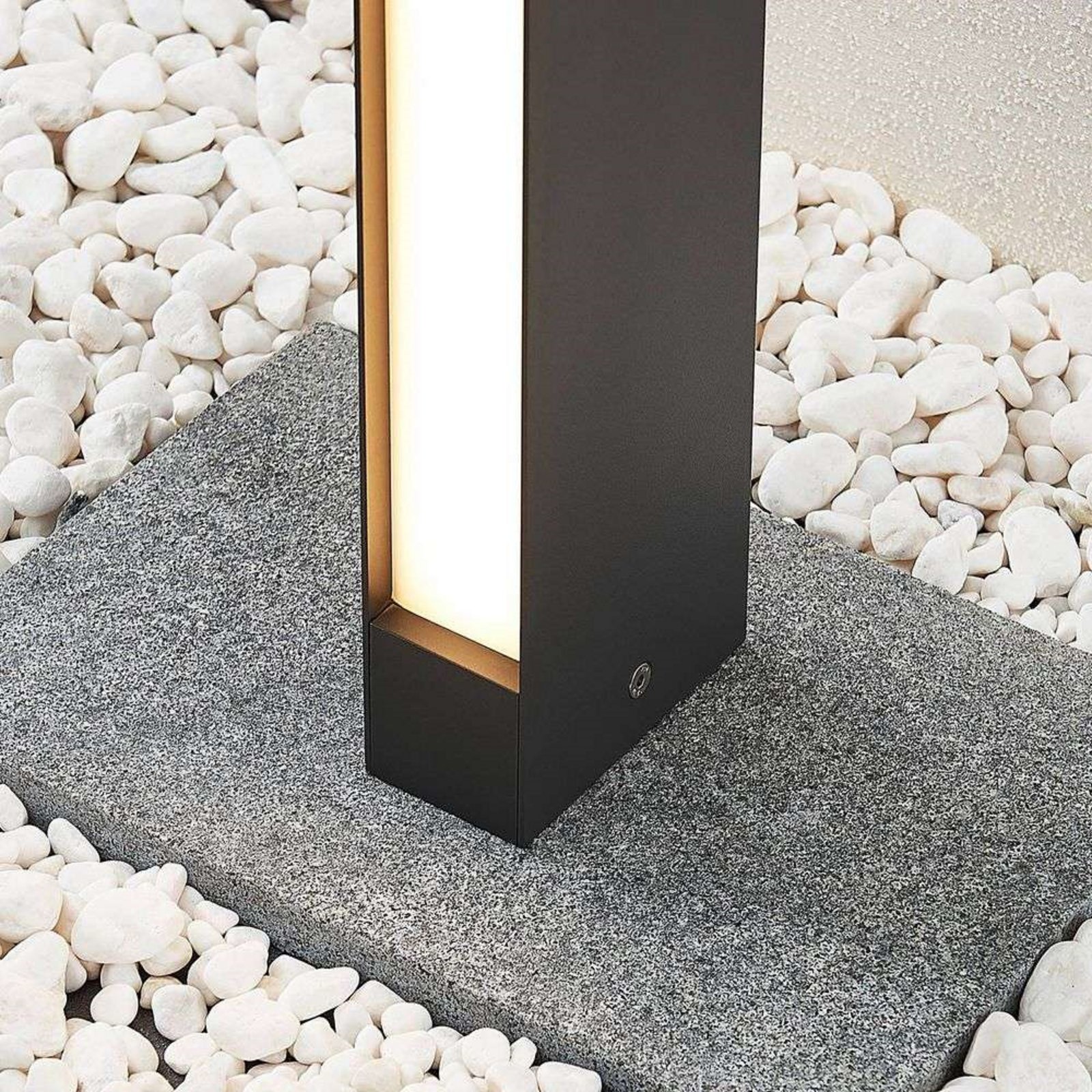 Lirka 1 Buiten Tuinlamp Dark Grey/White - Lucande