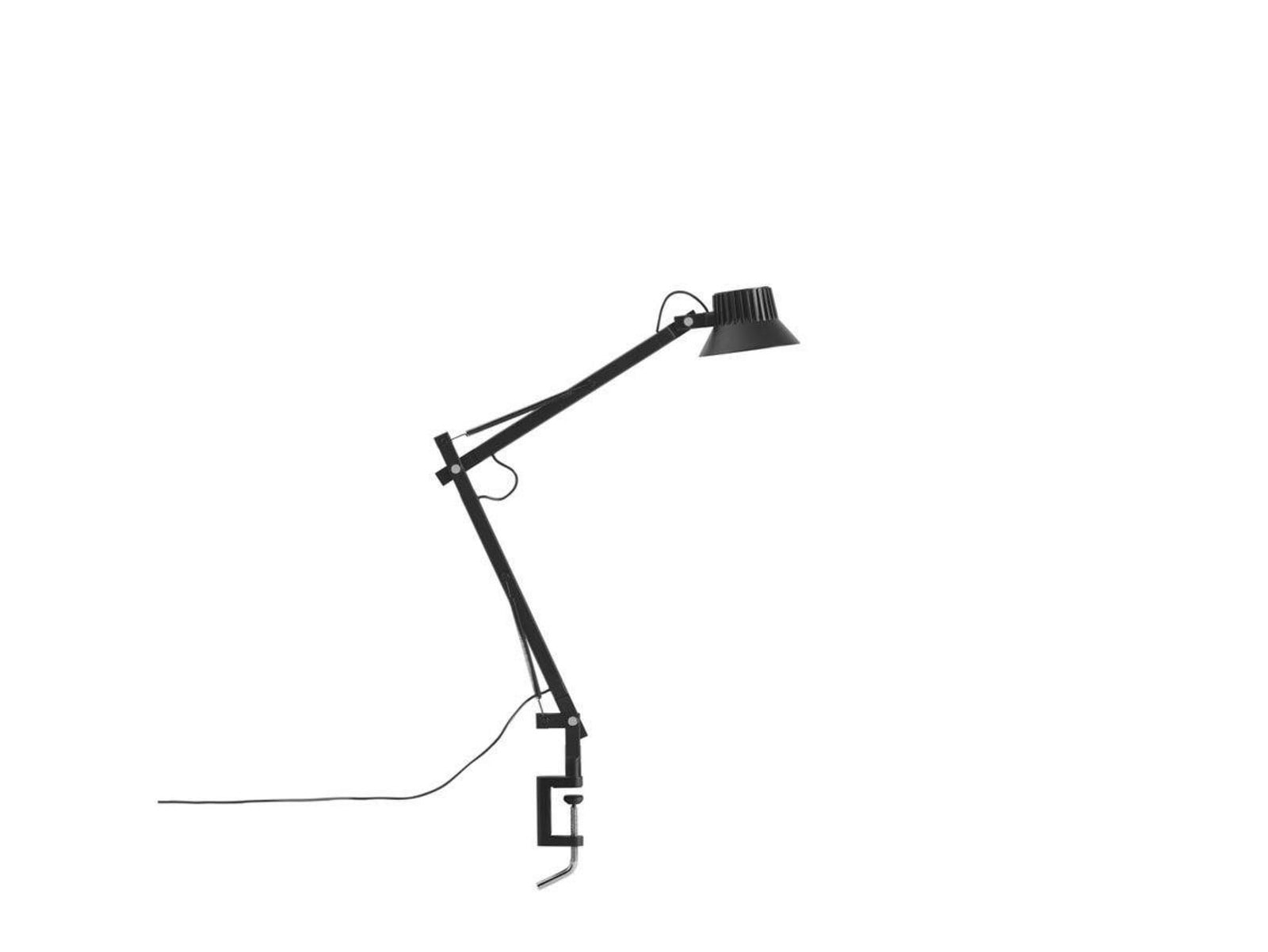 Dedicate Bordlampe w/Clamp S2 Black Muuto - Kontor / arbejdsværelse - Aluminium