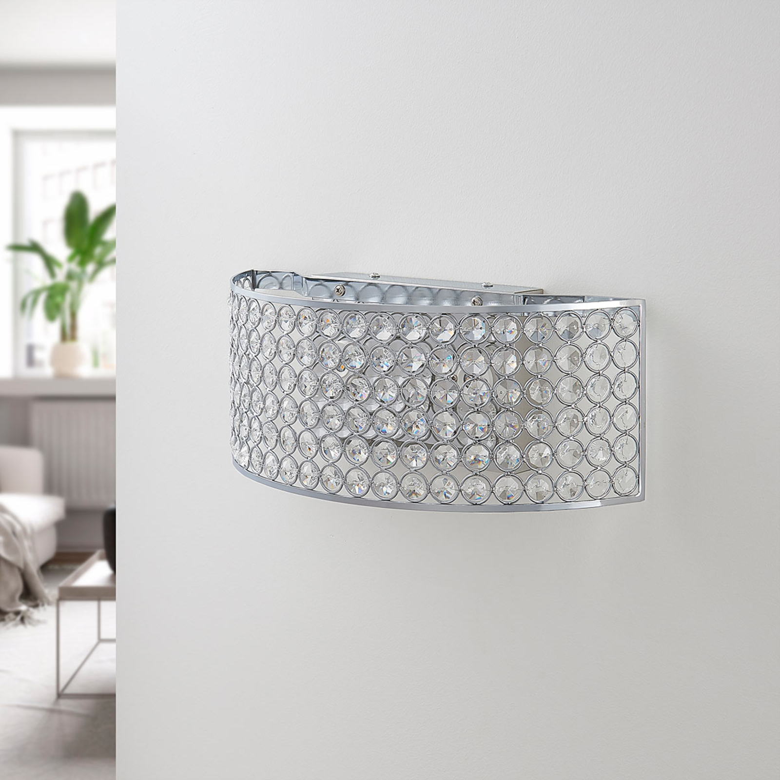 Alizee Aplique de Pared Chrome/Clear - Lucande